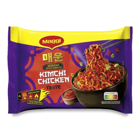 Вермішель Maggi з гострим соус смак курки та кімчі