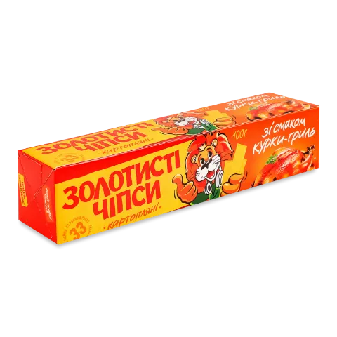 Чипсы Золотистые с копченой курицей