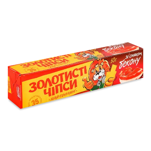 Чіпси Жайвір «Золотисті» з беконом