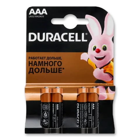 Батарейка Duracell AAA LR03/MN2400