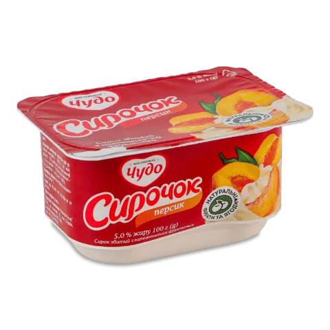 Творожок Чудо персиковый 5% ванн