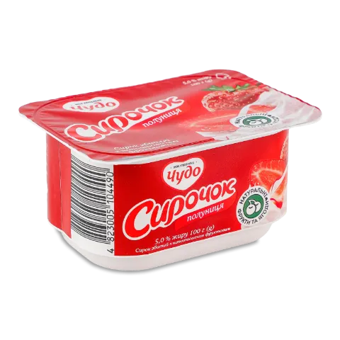 Творожок Чудо клубничный 5% ванн