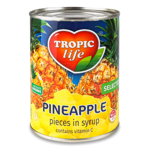 Ананас Tropic Life шматочки в сиропі