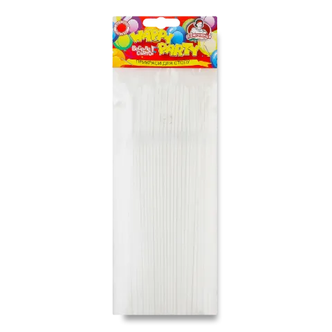 Соломка для коктеля Happy Party Прозрачная