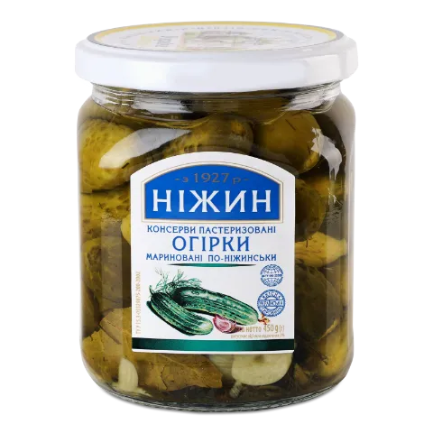 Огірки «Ніжин» «По-ніжинськи» мариновані