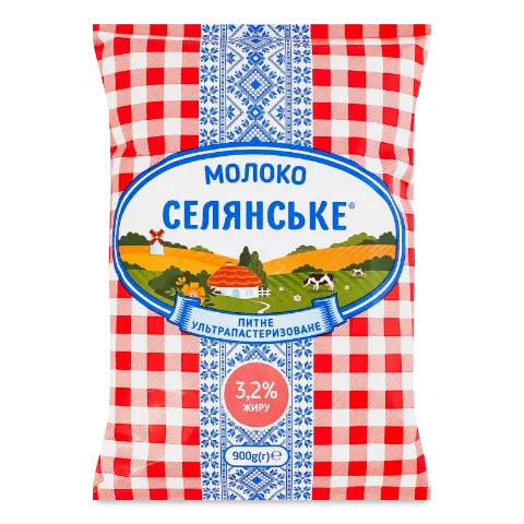 Молоко суперпастеризованное Селянське 3,2%