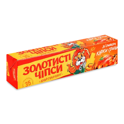 Чіпси «Жайвір» «Золотисті» копчена курка
