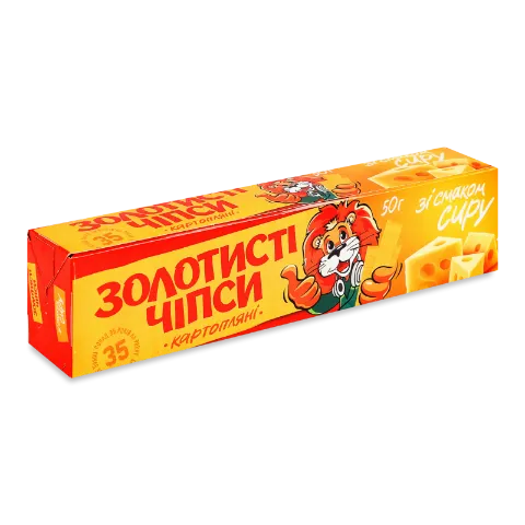 Чипсы Жайвір Золотистые сыр