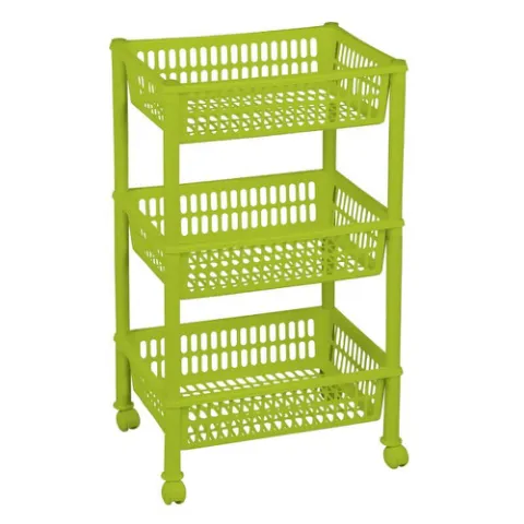 Этажерка прямоугольная 4 полки/колеса