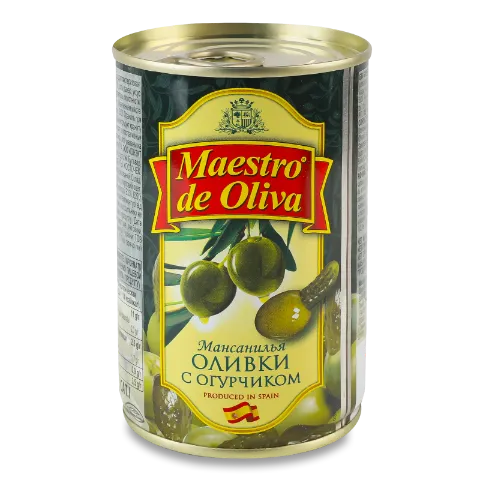 Оливки Maestro De Oliva з огірком