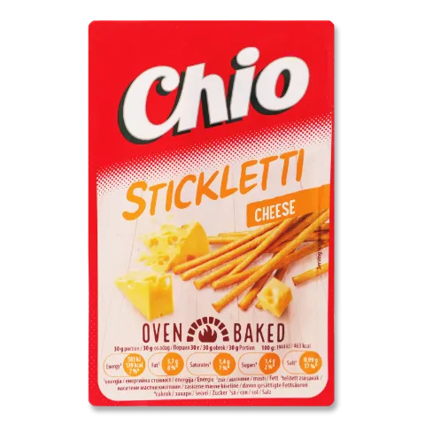 Соломка Chio Stickletti зі смаком сиру