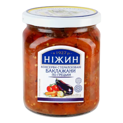 Баклажаны Ніжин По-гречески в оливковом масле