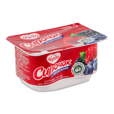 Творожок Чудо лесная ягода 5% ванн