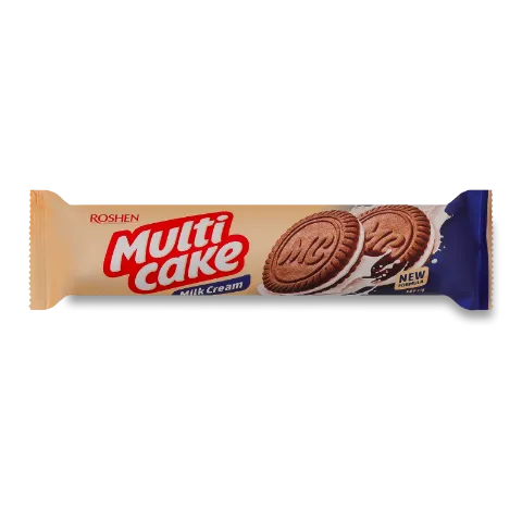 Печиво Roshen Multicake з молочно-кремовою начинкою
