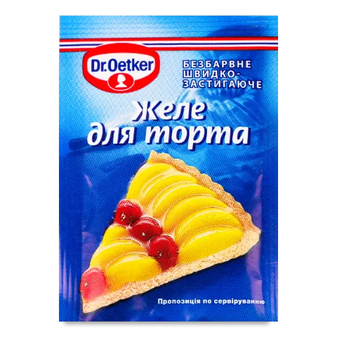 Желе Dr.Oetker для торта прозоре