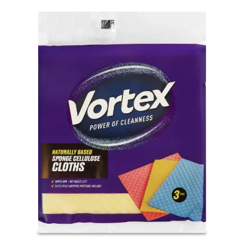 Серветки для прибирання Vortex губчаті