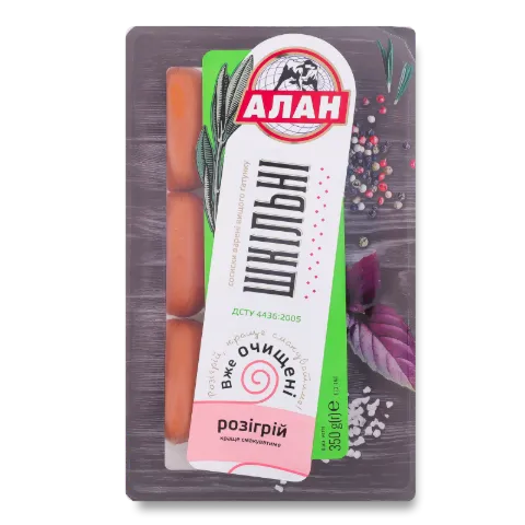 Сосиски «Алан» «Шкільні» в/ґ н/о в/у