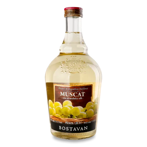 Вино Bostavan Мускат белое полусладкое