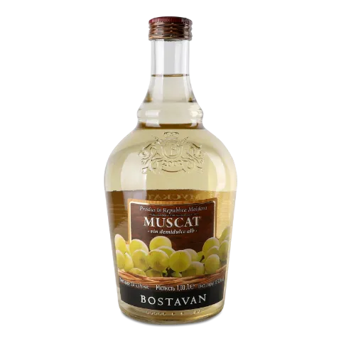 Вино Bostavan Мускат белое полусладкое