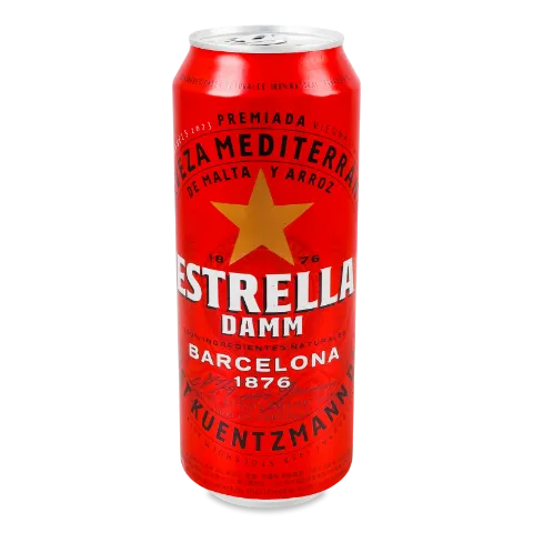 Пиво Estrella Damm Barcelona светлое ж/б