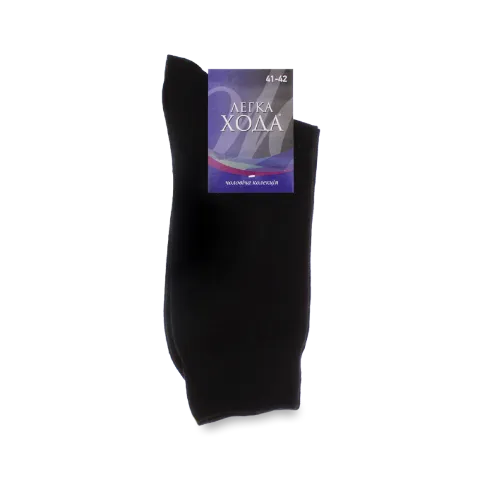 Шкарпетки чоловічі Легка Хода 6710 чорний р.27