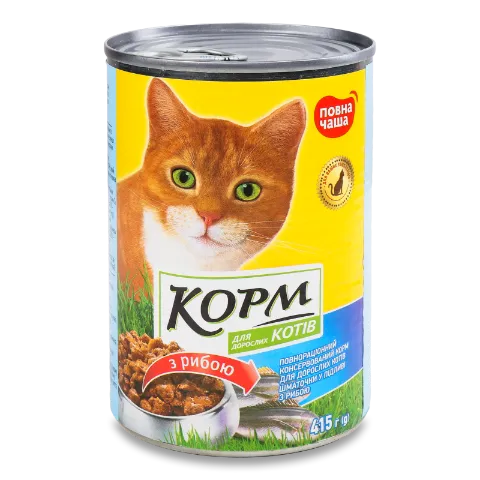 Корм для котов Повна Чаша с рыбой