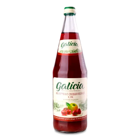 Сік Galicia яблучно-вишневий прямого віджиму