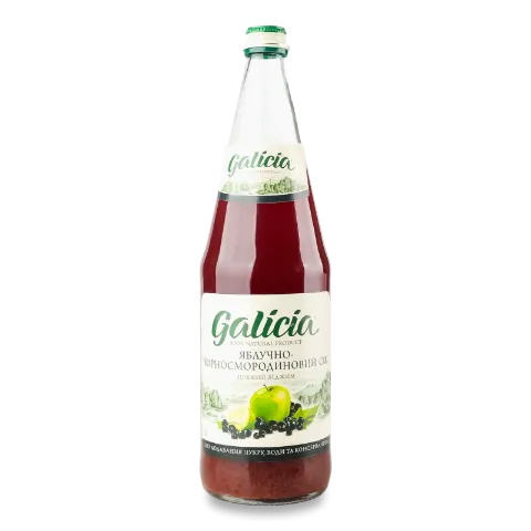 Сік Galicia яблучно-чорносмородиновий прямого віджиму