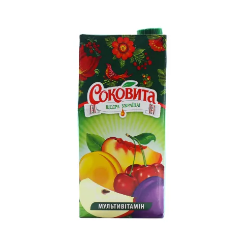 Напій Соковита мультивітамінний з м'якоттю