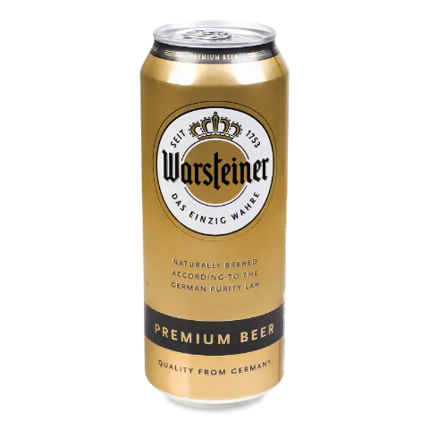 Пиво Warsteiner Премиум светлое ж/б