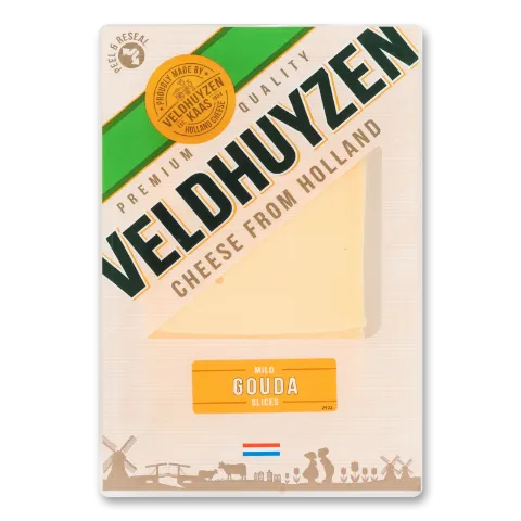 Сир Veldhuyzen Kaas Гауда 48% кор/мол нарезка