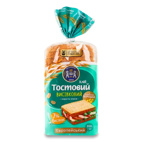 Хліб «Кулиничі» «Європейський» тостовий висівковий