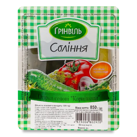 Огірки «Грінвіль» солоні корнішони
