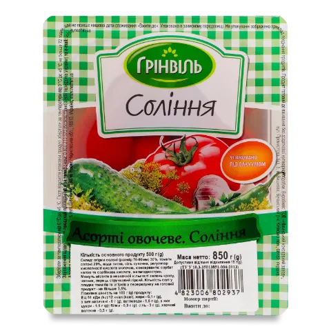 Асорті овочеве «Грінвіль»