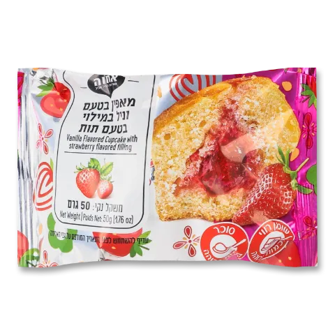 Маффин Achva с клубникой