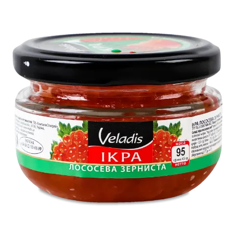 Икра лососевая Veladis зернистая