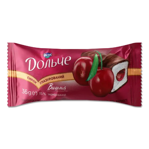 Сирок глазурований «Дольче» вишня 15%