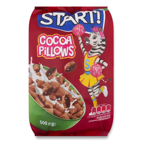 Подушечки Start с какао начинкой