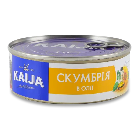 Скумбрия Kaija атлантическая в масле