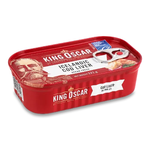 Печень трески King Oscar консервированная стерилиз