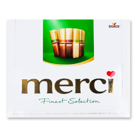 Цукерки Merci асорті з мигдалем шоколадні