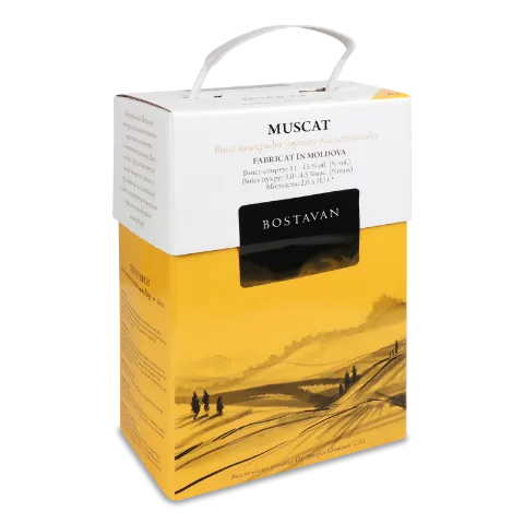 Вино Bostavan Мускат белое полусладкое