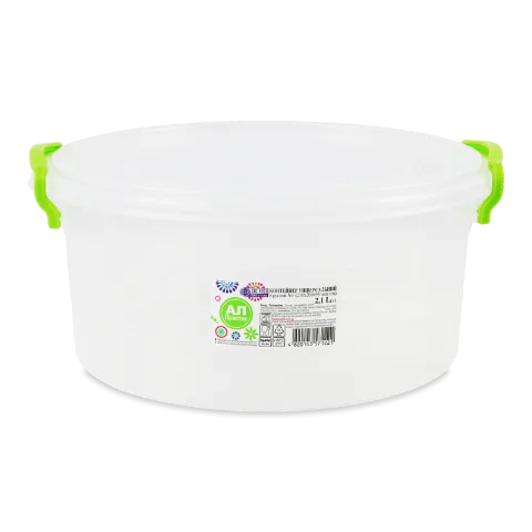 Контейнер пищевой Ал-Пластик круглый 2.1л