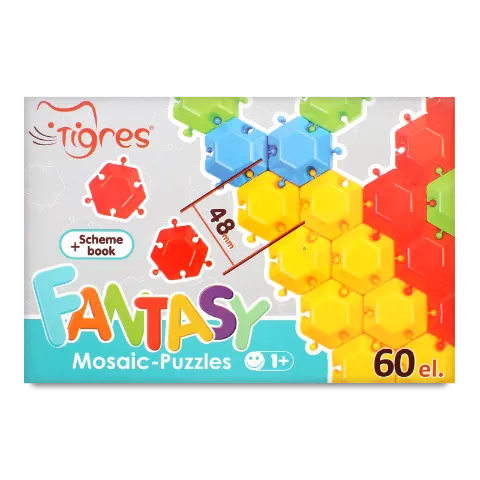 Игрушка Tigres Пазлы-мозаика Фантазия 60эл 39124