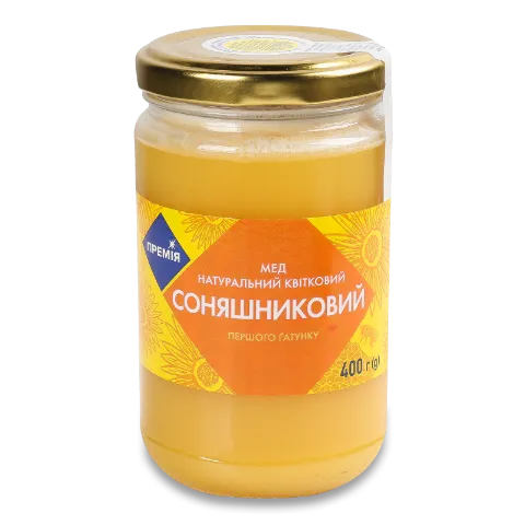 Мед «Премія» натуральный цветочный подсолнечный 400г