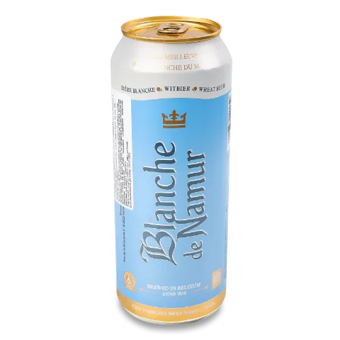 Пиво Blanche De Namur белое нефильтрованное ж/б