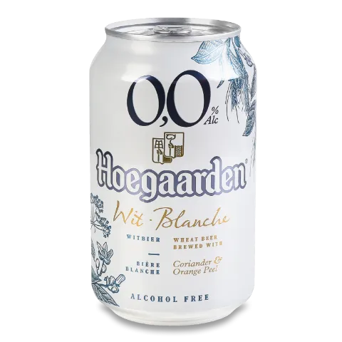 Пиво Hoegaarden White безалкогольное ж/б