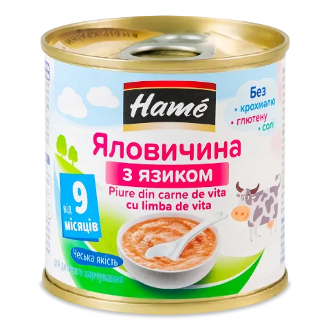 Пюре Hame говядина с языком