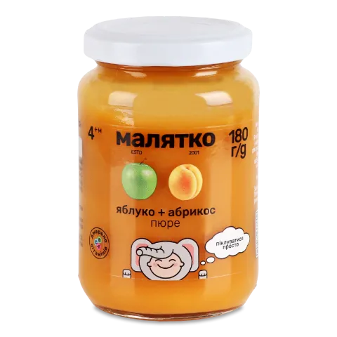 Пюре «Малятко» яблуко-абрикос
