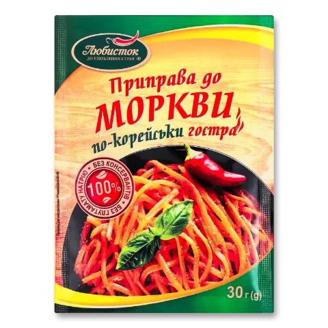 Приправа Любисток к моркови по-корейски